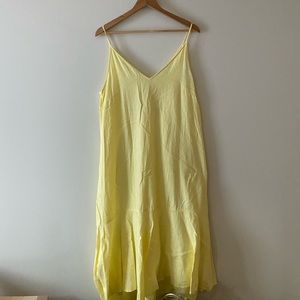 Yellow summer dress | Mango | Large size